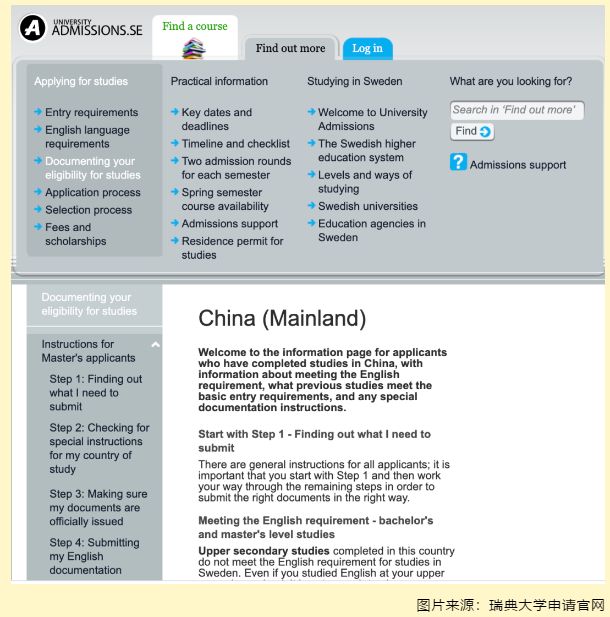瑞典大學留學申請要求有哪些？