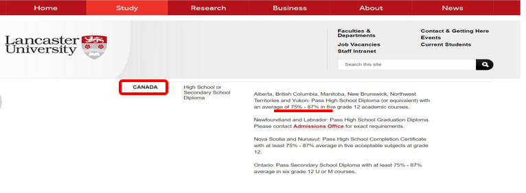 蘭卡斯特大學學院簡介世界排名及OSSD成績錄取要求