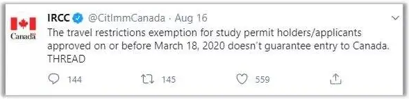 加拿大高中開學后能面授嗎？最新入境加拿大條件！