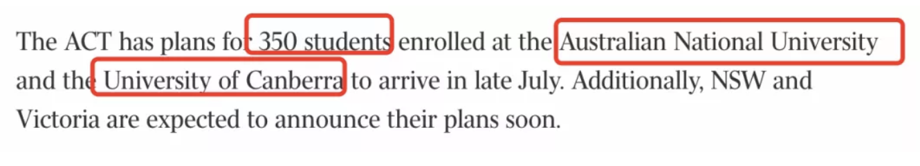 澳洲政府宣布計劃首批留學生9月入境！